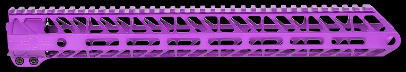 Timber Creek Enforcer 15in Free-Float M-LOK Handguard Purple Anodized Aluminum ME15HGPPA