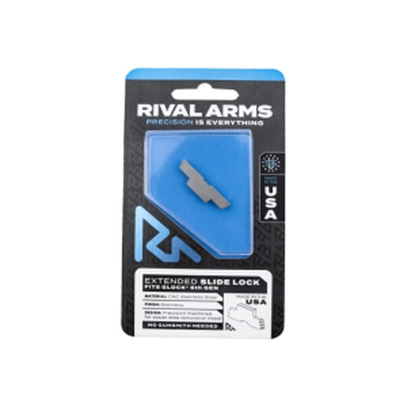 Rival Arms Slide Lock Extension SS - Fits Glock Gen 5 Pistols