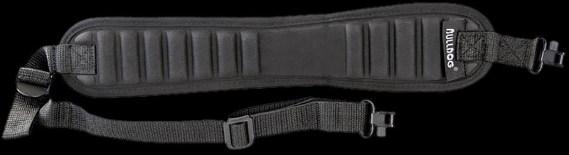 Bulldog BD837 Ribbed Rifle Sling Deluxe Locking Swivels Black