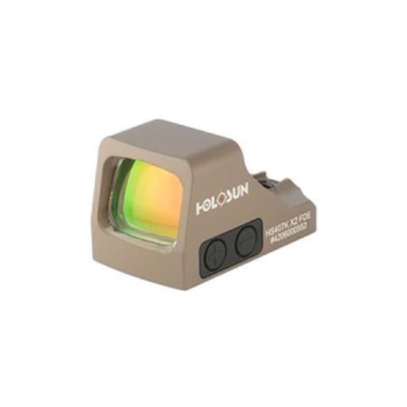 Holosun HS407K X2 6 MOA Flat Dark Earth Open Reflex Optical Sight with Shake Awake