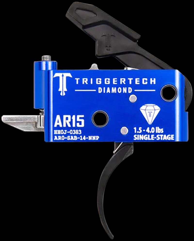 TriggerTech Diamond Pro Curved AR-15 Trigger 1.5-4.0 lb Adjustable Drop-In Trigger