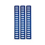 ERGO Low Profile Picatinny Rail Cover 7 Polymer Royal Blue 3PK