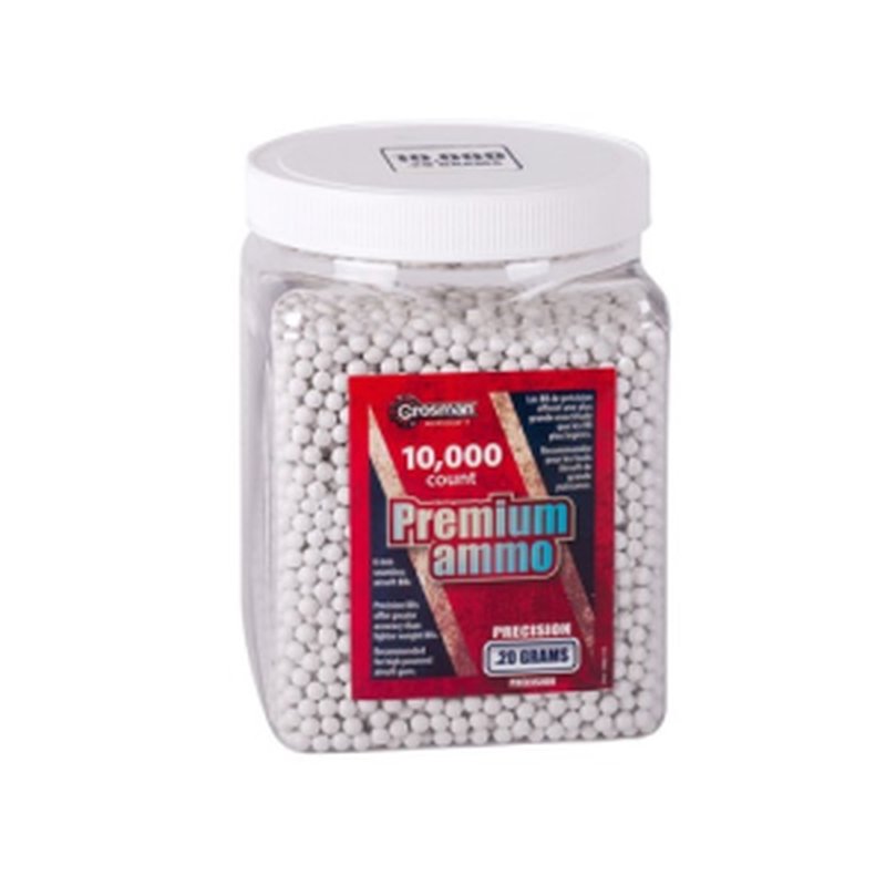 Crosman Premier White 6mm BBs 0.20 g 10,000 Count