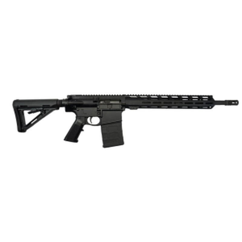 Del-Ton Alpha 308, Semi- Automatic AR-10 Rifle, Optic Ready, .308 Win, 16" Barrel, 13.5" MLOK Handguard, 20rd Magazine, Black