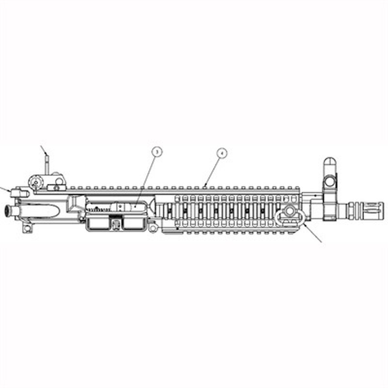 Colt Monolithic AR-15 Pistol Complete Upper Receiver 5.56x45mm NATO 14.5" Barrel