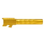 Faxon Match Series Glock 19 9mm 4.02" Barrel - Flame Fluted TiN PVD (GB910N19LGQ-N-TiN)