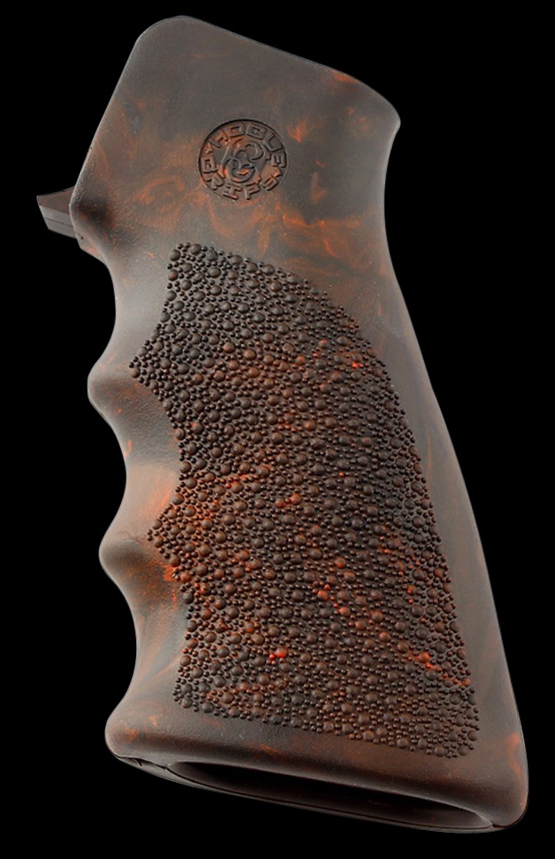 Hogue OverMolded AR-15/M16 Pistol Grip with Finger Grooves Red Lava Cobblestone 15016