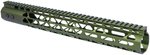 Guntec USA Air Lite M-LOK System Free Floating Handguard With Monolithic Top Rail