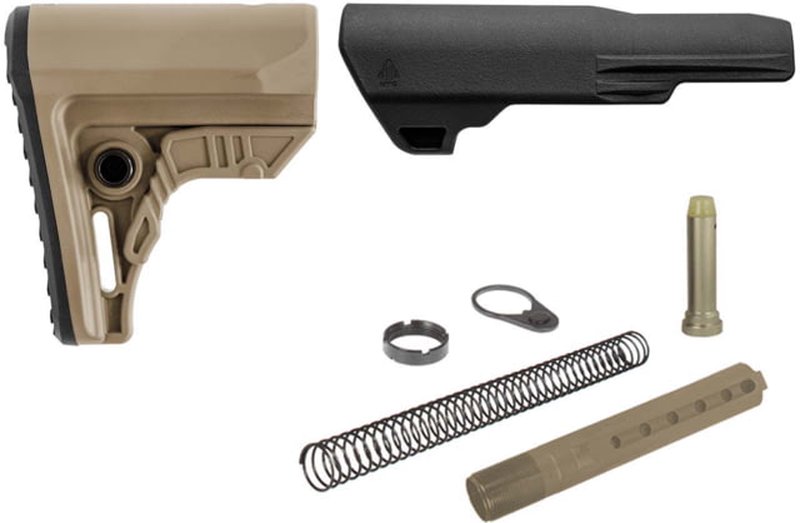 UTG Pro AR15 Ops Ready S4 Mil-spec Stock Kit RBUS4BM Black