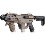 Recover Tactical P-IX+MG AR Conversion Kit for Glock Pistols, Metal Front Guard, Tan