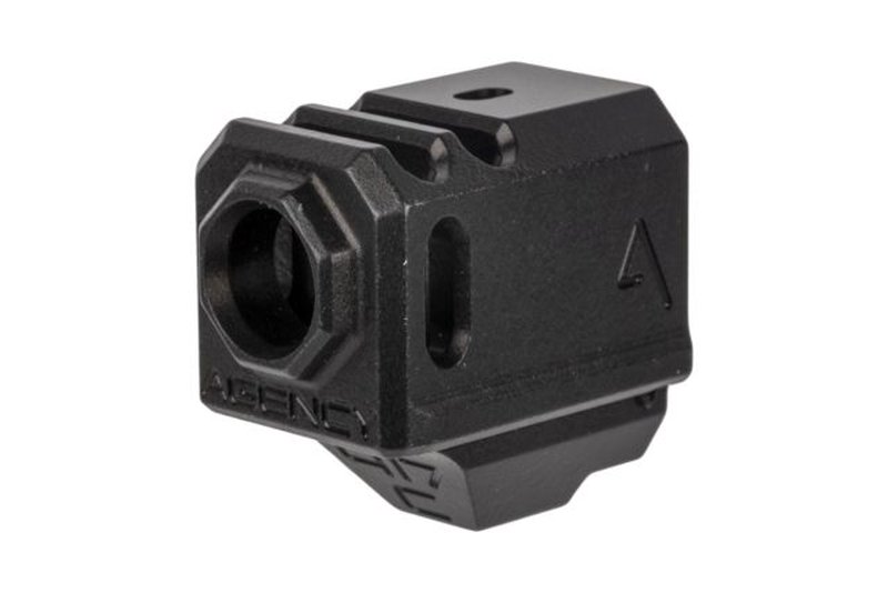 Agency Arms 417C Glock 43 compensator | 1/2x28, dual chamber, Black