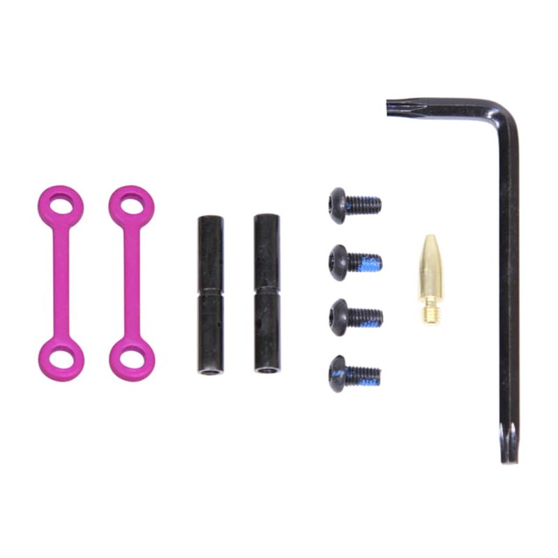 Guntec USA AR-15 Complete Anti-Rotation Trigger/Hammer Pin Set Anodized Pink