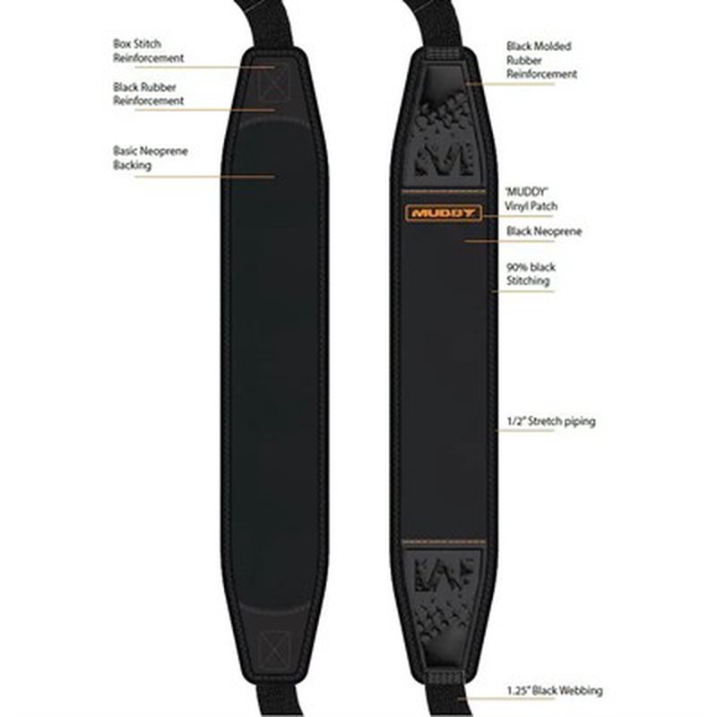 Muddy Blinds Pathfinder Sling With Quick Detach Mount Black