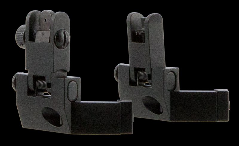 Tacfire 45 degree Front/Rear Flip-Up Iron Sight for AR Rifles - IS003