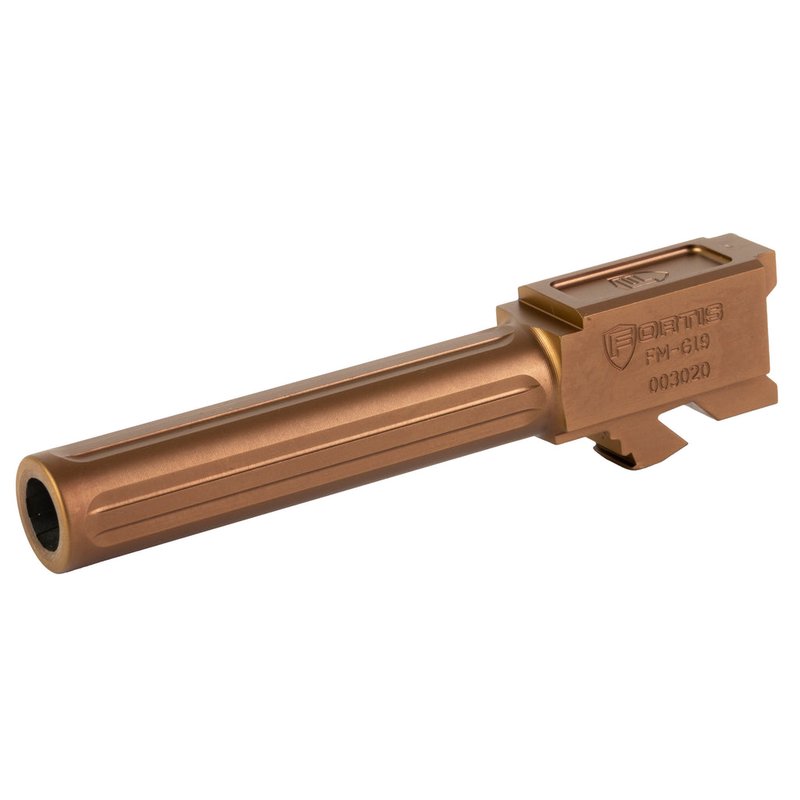 Fortis FM-G19-CPPR Glock 19/19X Match Grade 9mm Barrel Copper TiCN