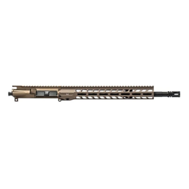 Aero Precision AR15 16 Inch 5.56 Mid-Length Gov Complete Upper 13.5 Inch Slimline Handguard Kodiak Brown Anodized APSL100744