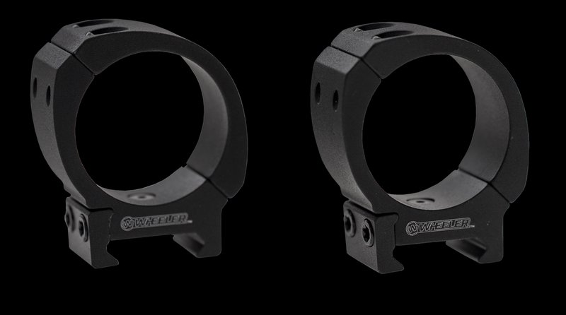 Wheeler Delta Series Sporter Bi-Weaver Picatinny 1in Low Scope Rings Black