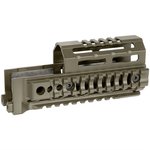 Midwest Industries 6" AK Alpha Series Quad Rail Handguard ODG MI-AK-ALPHA-QR-6-ODG