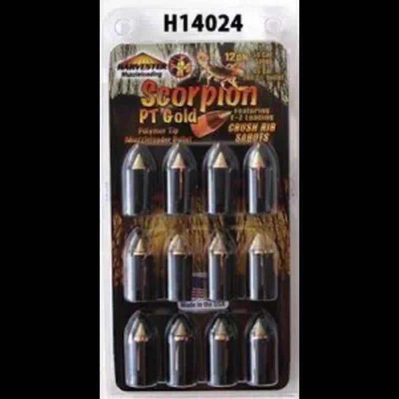 Harvester Scorpion .50 Caliber 240 Grain Poly Tip Sabot 12-Pack