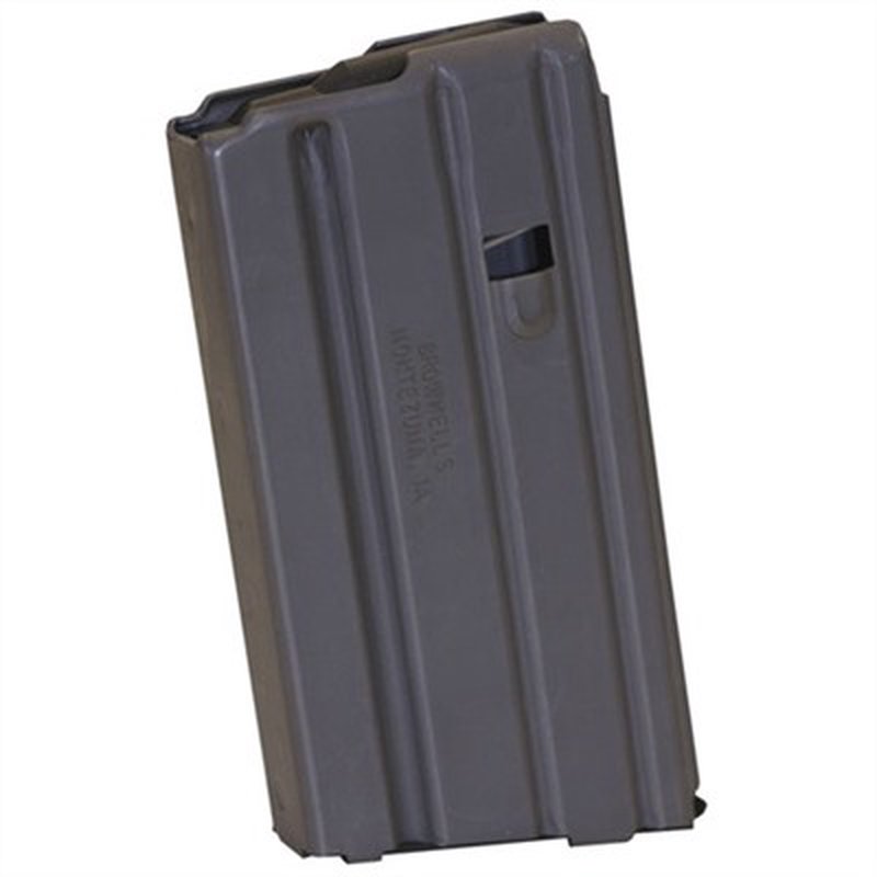 Brownells AR-15 Magazine 20Rd SS 223/5.56 Aluminum Gray