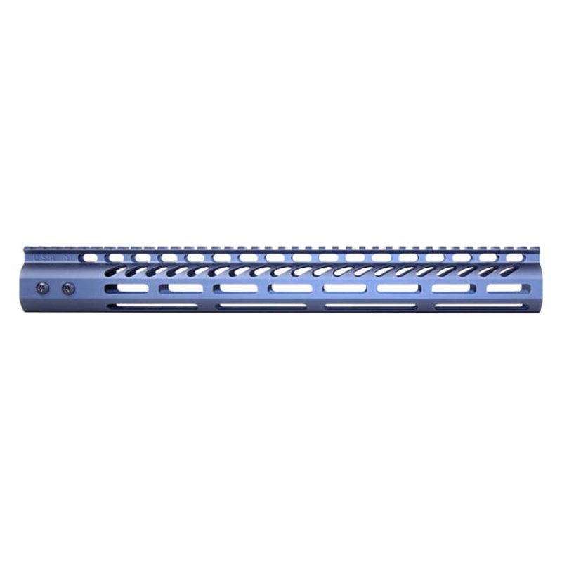 Guntec USA 4in Ultra Lightweight Thin M-LOK System Handguard w/ Monolithic Top Rail