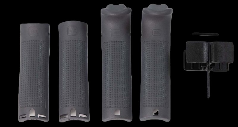 Glock Gray Polymer Backstrap Beavertail Set for Glock 17/19/X