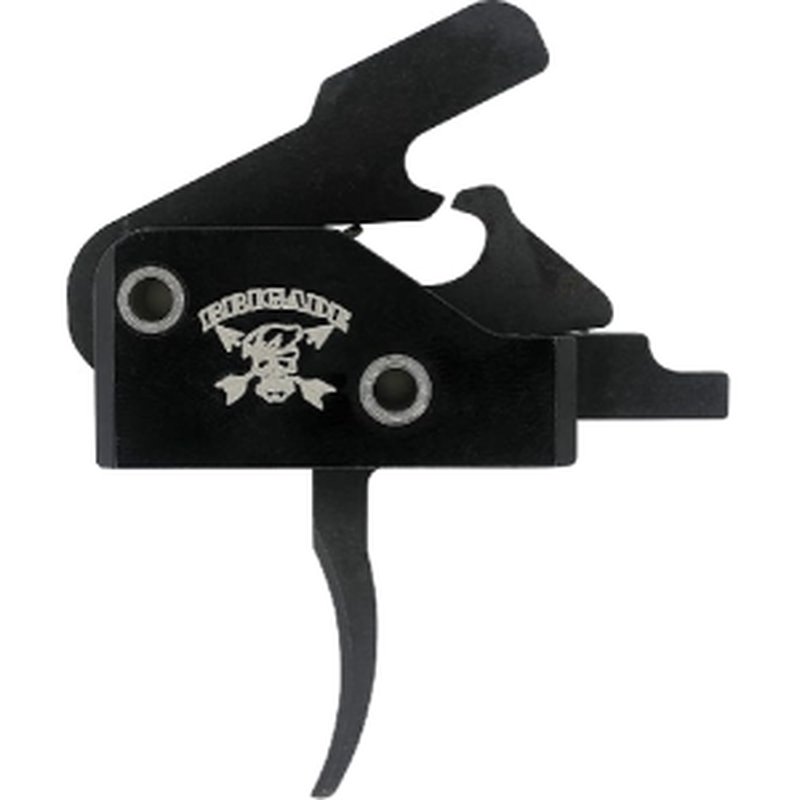 Brigade Manufacturing Enhanced AR-15 3.5 Pound Drop-In Standard Curved Trigger, Competition Grade - Simply Drop In And Push Pin To Install - Z000000J