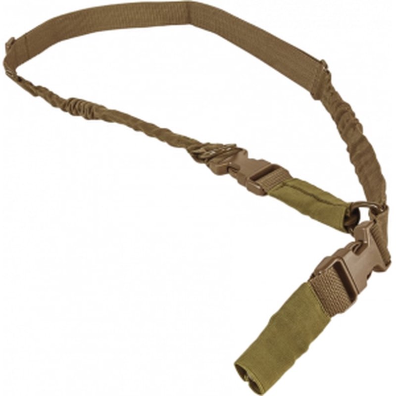 NcStar AARS21PT VISM Sling 1.25\" 55\"-72\" Adjustable Bungee Tan Nylon Strap w/Elastic Shock-Cord 2or1 Point Sling