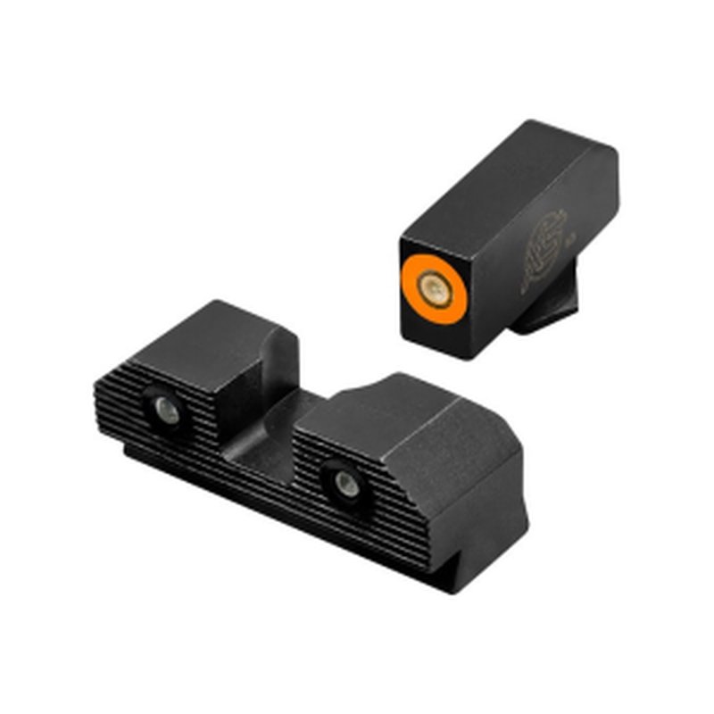 XS Sights GLR203P6N R3D 2.0 Tritium Night Sights Glock 43X/48 Orange Front