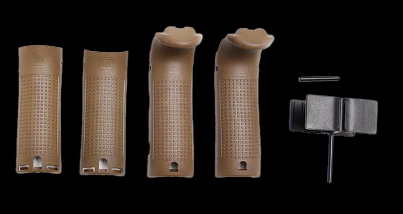 Glock Dark Earth Polymer Backstrap Beavertail Set for Glock 17/19X