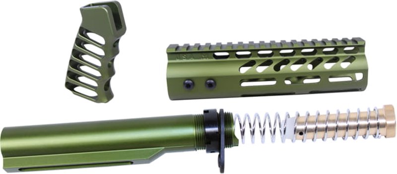 Guntec USA AR-15 Pistol Furniture Set with Mil-Tube Buffer