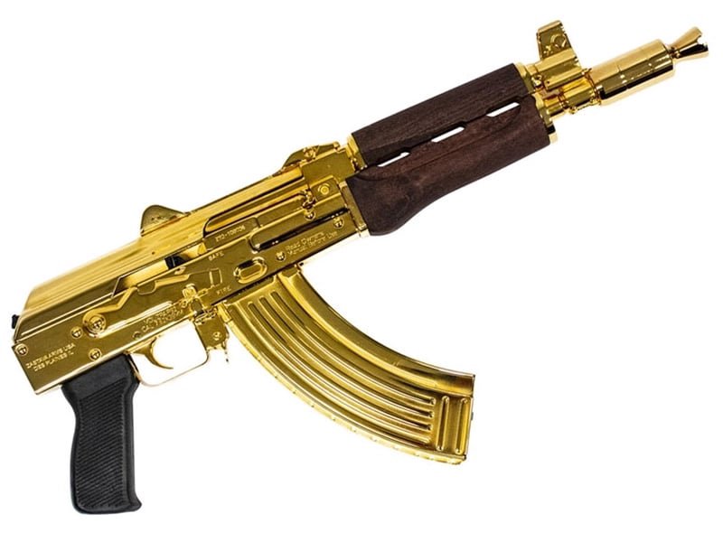 Zastava Arms ZPAP92 Pistol 7.62x39mm Gold Plated Finish