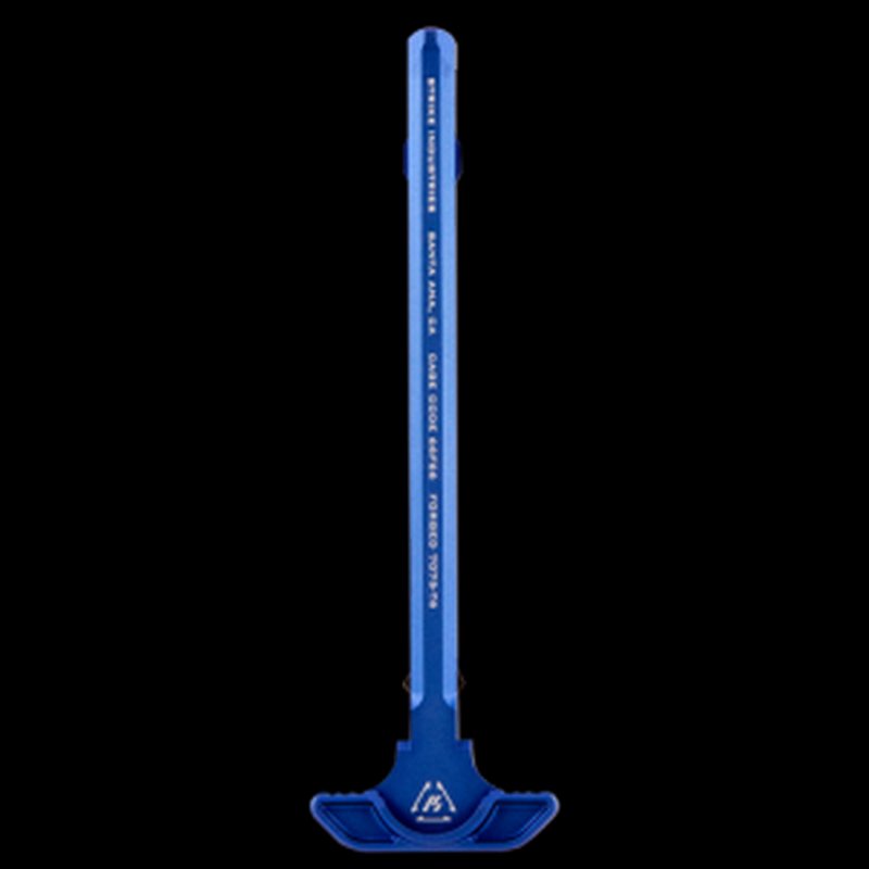 Strike Industries ARSLCHBLU Latchless Charging Handle for AR-15 Blue Anodized