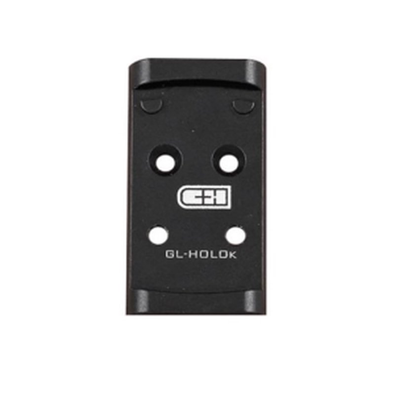 C&H Precision V4 MIL/LEO Adapter Plate Glock MOS to Holosun 407K / 507K (Not 43X) Black