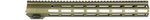 Lead & Steel Arc Ar15/M16 Free Float Handguard 15in Olive