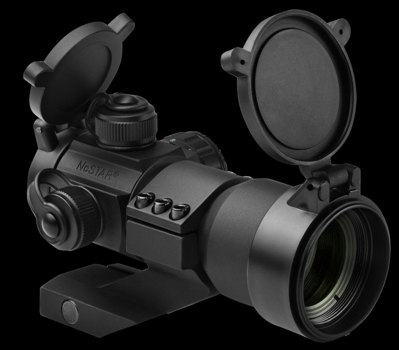 NCStar DRGB135 35mm Red Green Blue Dot Reflex Sight 1x 3 MOA Black Anodized
