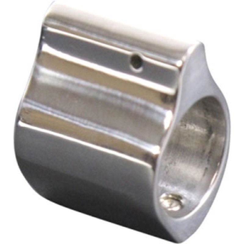 Guntec USA GT750SS-STS-P 0.750 Low Profile Steel Gas Block (Short) Stainless Finish