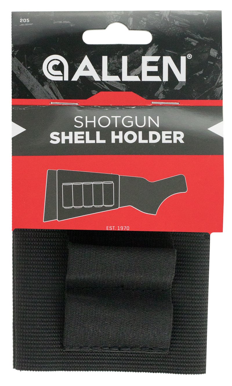 Allen 205 Buttstock Shell Holder 5 Rounds Black Elastic