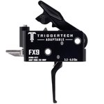 Triggertech Adaptable Two-Stage Flat Trigger for Sig MPX 3.50-6 Lbs Draw Weight Black PVD Finish