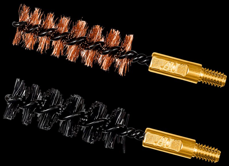 Otis FG341NB .40 Cal / 10mm bore brush set, 8-32 thread, bronze & nylon