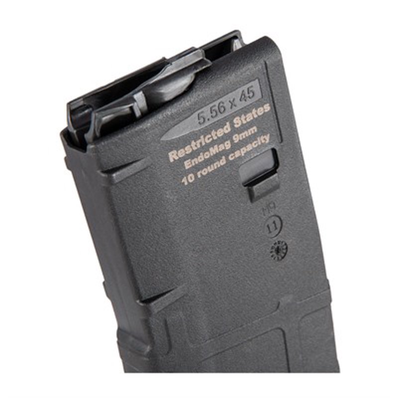 Mean Arms EndoMag 9mm Conversion AR-15 Magazine Cali Compliant 10 Round Fixed