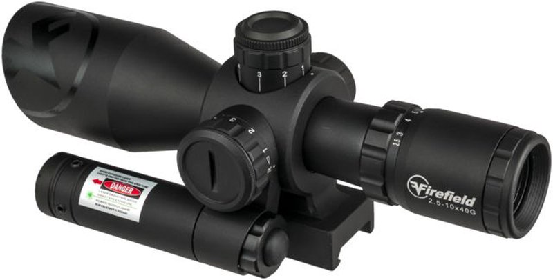 Firefield Barrage 2.5-10x40 Rifle Scope w/ Green Laser