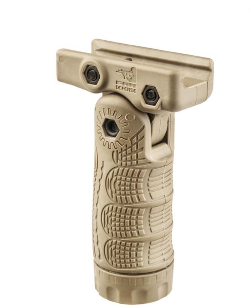 FAB Defense 7-Position QR Tactical Folding Grip w/ Storage Cavity