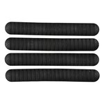 B5 Systems Rail Covers, 4 Pack, Fits M-LOK Rails, Matte, Black