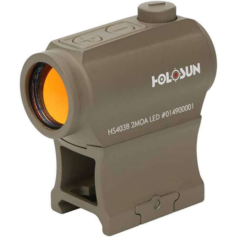 Holosun HS403B-FDE Red & Green Dot Sight 2 MOA, 1/3 Co-Witness