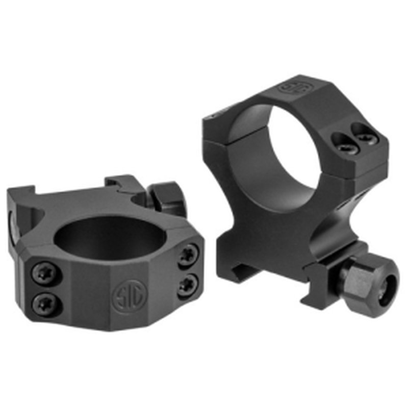 SIG SAUER Alpha1 Scope Rings 30mm EXT HI Profile 1.25" Blk