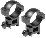 Barska Rifle Scope Rings - 30mm Extra High Height Matte Black Weaver Style