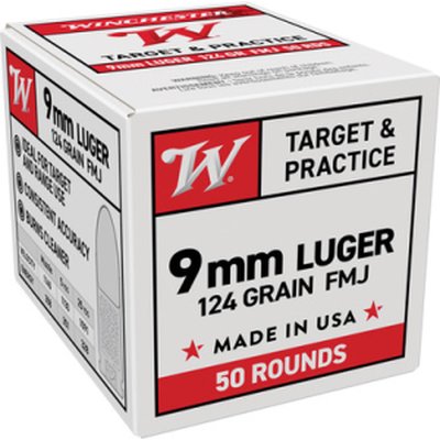 Winchester USA 9mm Luger Ammunition (9mm Luger)