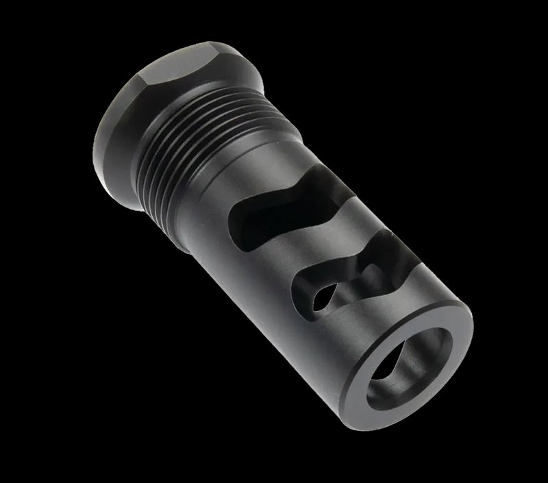Wilson Combat Whisper .458 Rapid-Thread Muzzle Brake 11/16x24 Black Melonite SPRTMBFB458