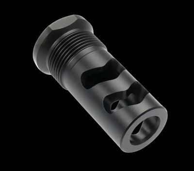 Wilson Combat Whisper .458 Rapid-Thread Muzzle Brake 11/16x24 Black Melonite SPRTMBFB458